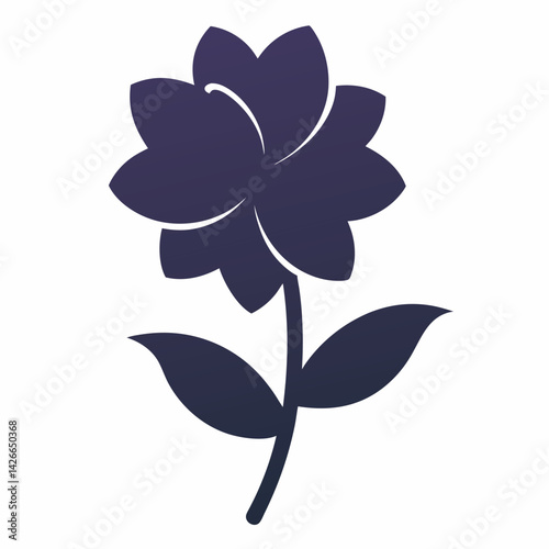 Flower silhouette vector illustration design