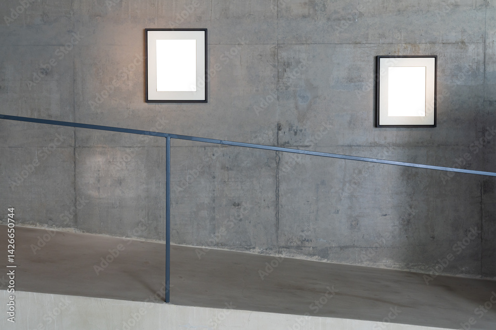 blank frame in gallery