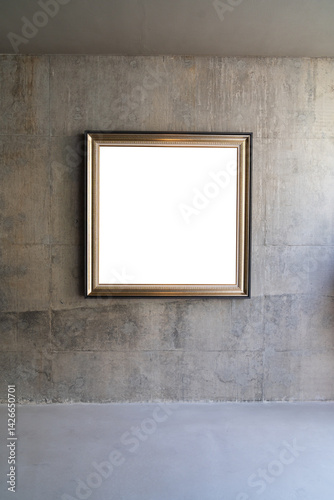 blank frame in gallery