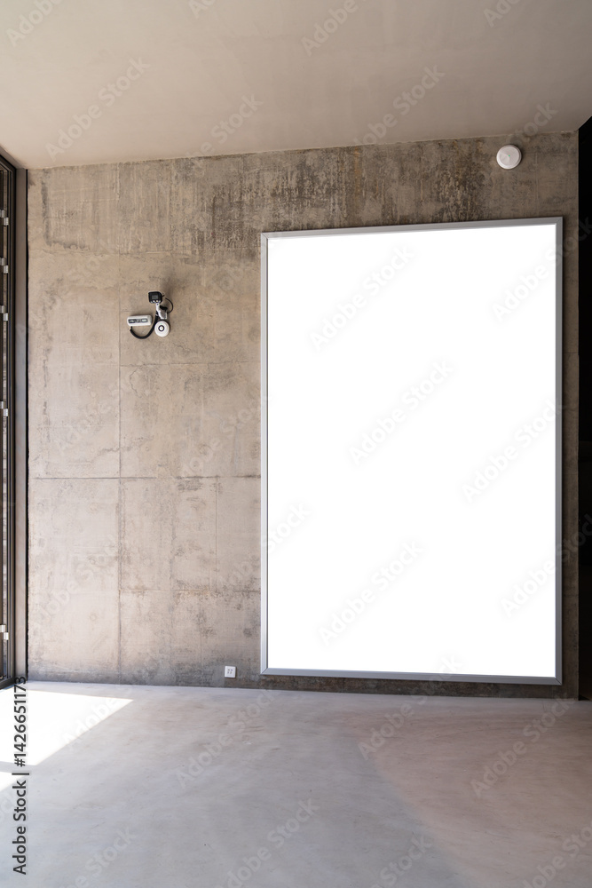 blank frame in gallery