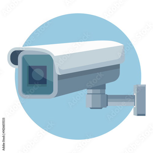 Surveillance Security Camera Vector Illustration