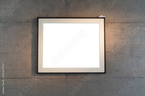 Obraz na płótnie blank frame in gallery w salonie