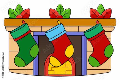 Christmas socks with gifts