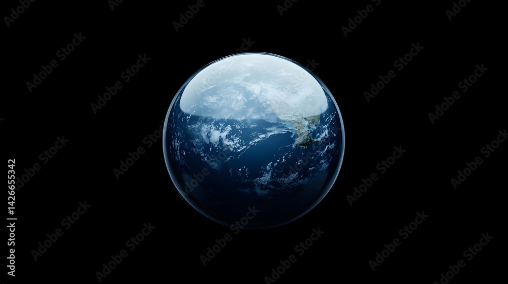 Sustainable Water Conservation:Earth's Reflection in Droplet Symbolizing Ecological Responsibility Sustainable Water Conservation:Earth's Reflection in Droplet Symbolizing Ecological Responsibility