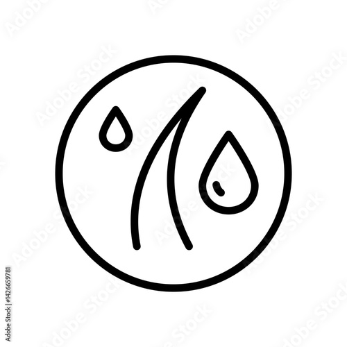 Hair care outline icon. Loss treatment, moisturizing and applying creatine, healthy roots, serum for follicle, line symbol on white, vector illustration.