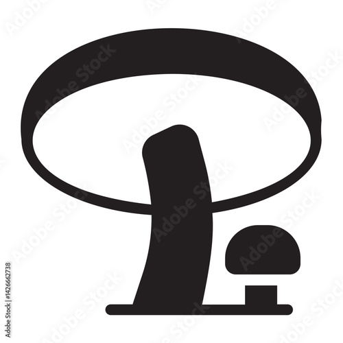 mushroom glyph icon