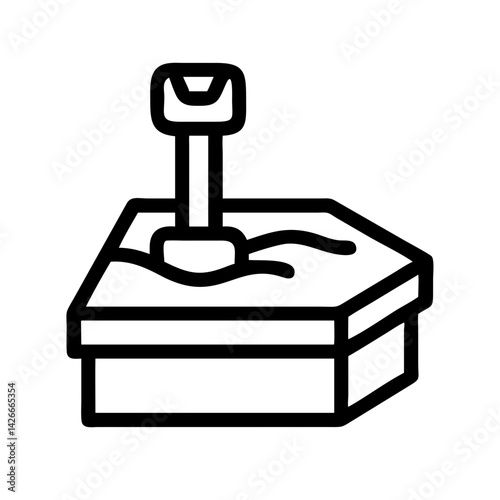 sandbox pictogram isolated vector illustration
