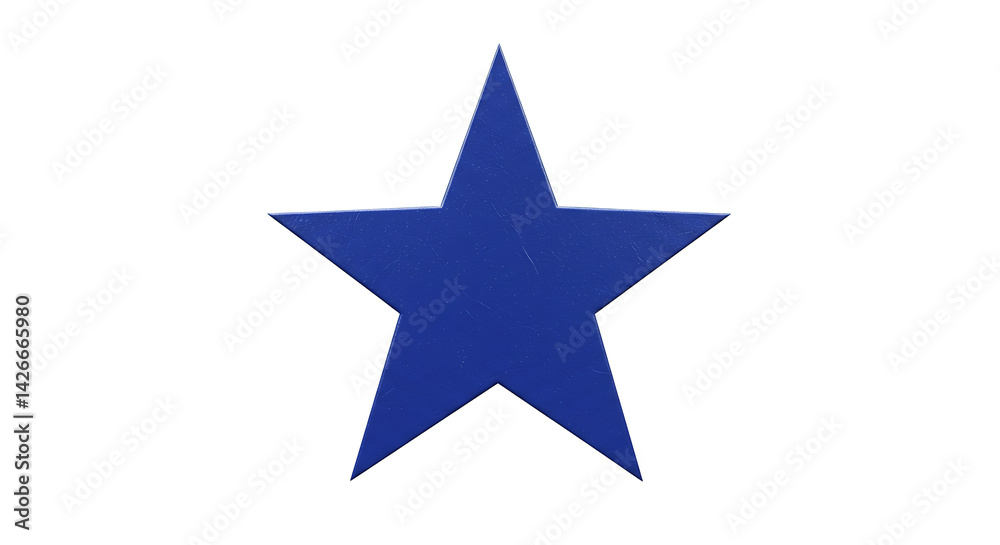 Blue star shape icon graphic element isolated on transparent background Blue star shape icon graphic element isolated on transparent background