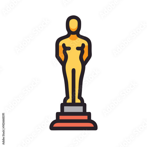 Achievement Statue Icon Design