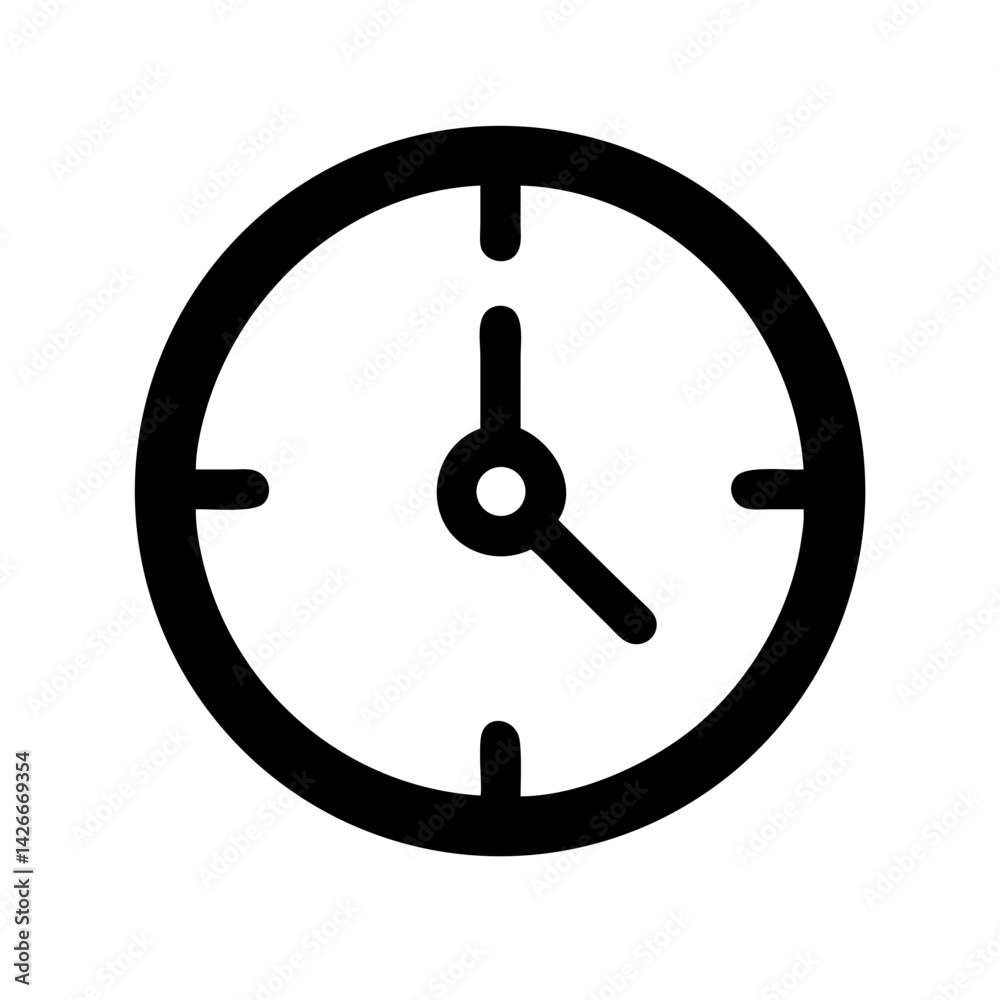 Analog Wall Clock Icon Design Analog Wall Clock Icon Design