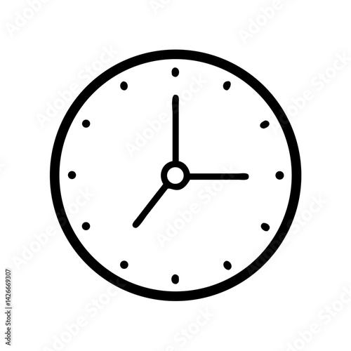 Analog Wall Clock Icon Design