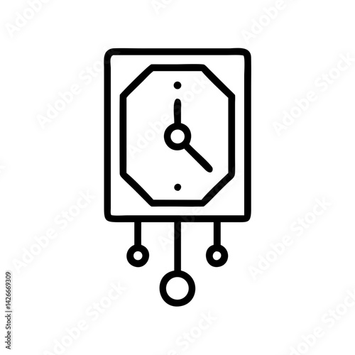 Analog Wall Clock Icon Design