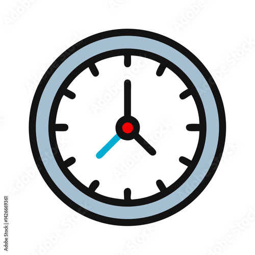 Analog Wall Clock Icon Design