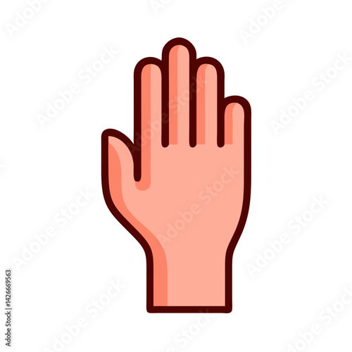 Raised Hand Icon Design