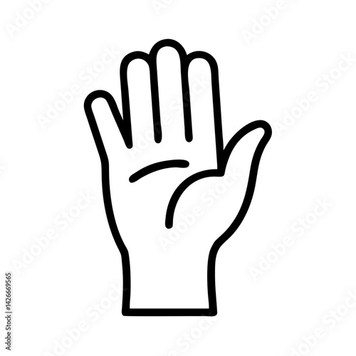 Raised Hand Icon Design