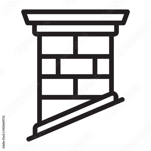 chimney line icon