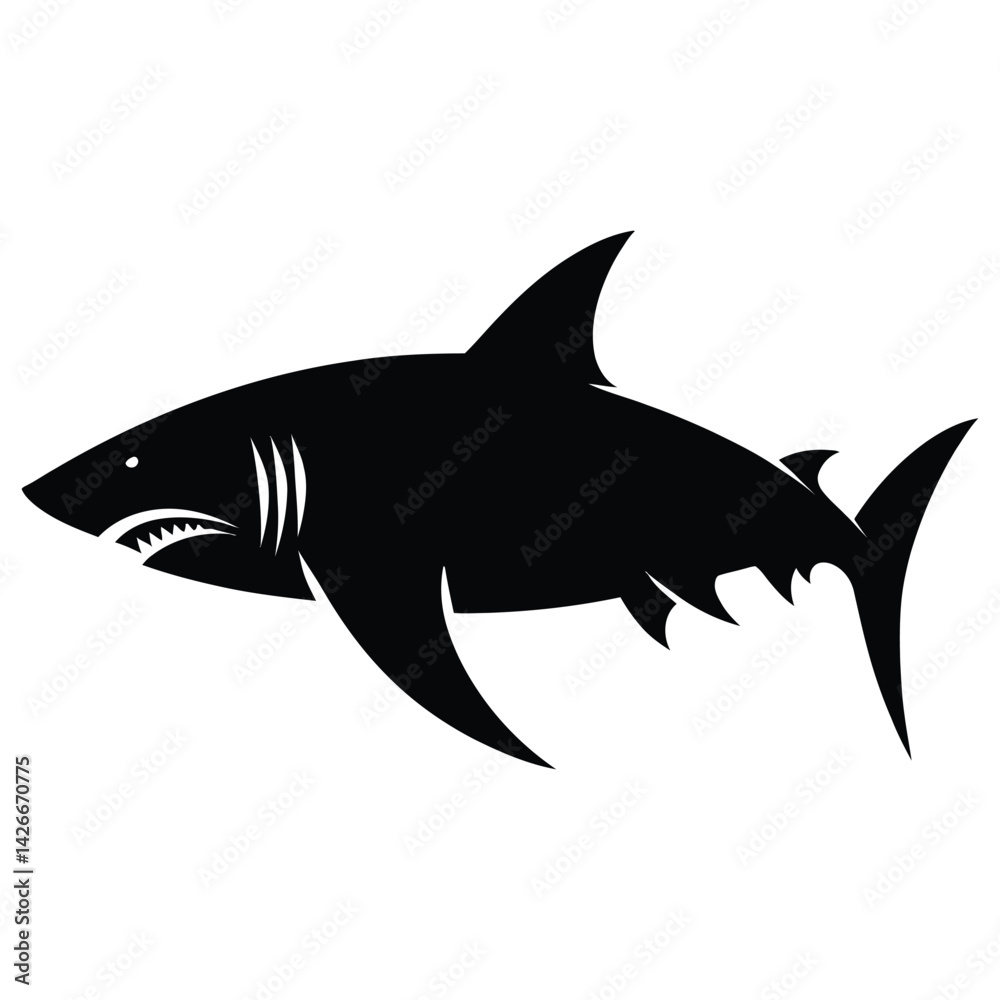 Obraz premium shark vector illustration