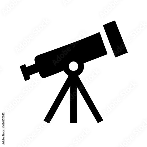 Astronomical Telescope Icon Design