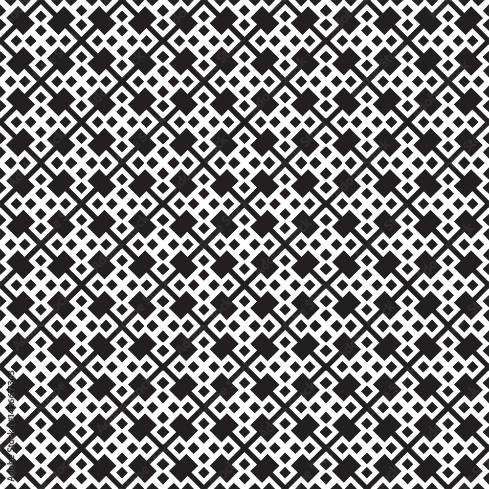 Interwoven black white mazelike pattern Interwoven black white mazelike pattern