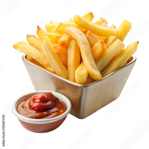 french fries in a white bowl