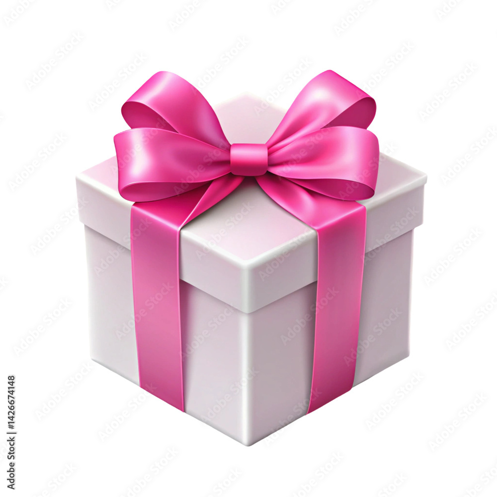 Obraz premium pink gift box