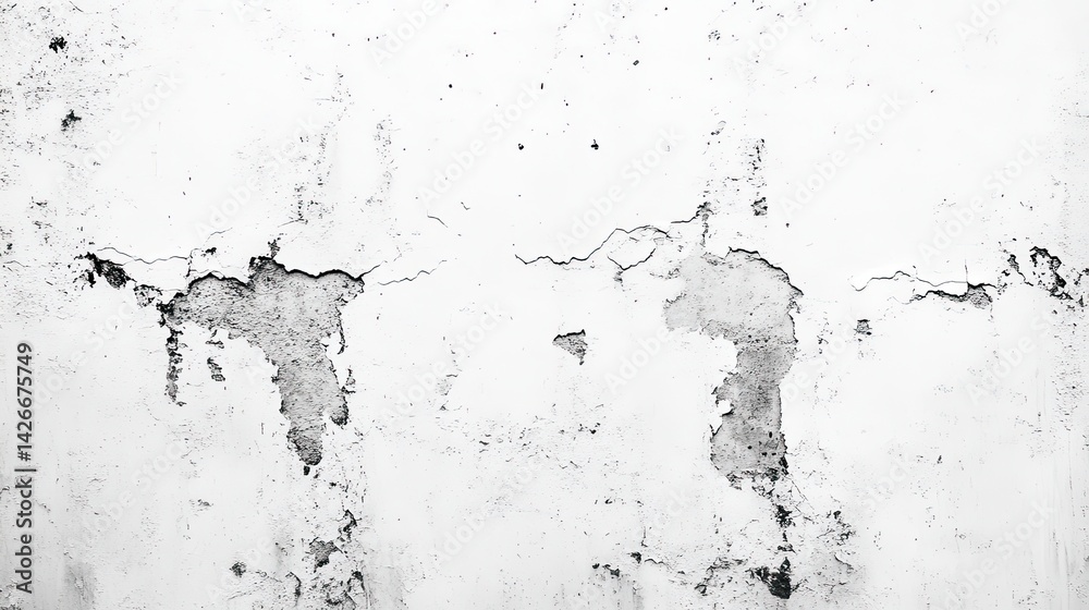 Fototapeta premium Cracked wall texture art studio setting image content minimalist design close-up view background concept