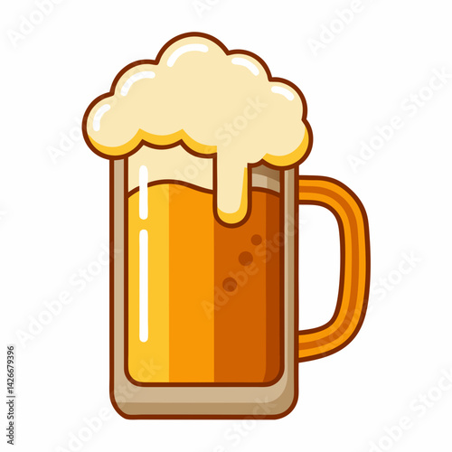 mug of beer with foam