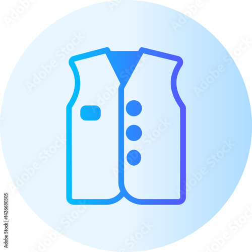 Waistcoat  gradient icon