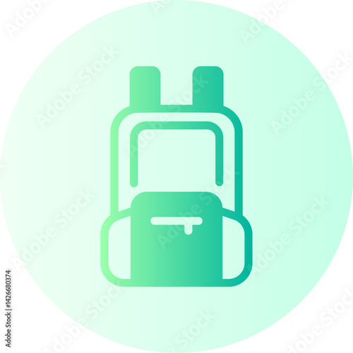 backpack gradient icon