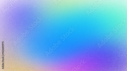 Obraz na płótnie Light blue violet purple lilac pink orange yellow mint cyan green abstract background. Color gradient ombre. Colorful multicolor mix iridescent bright fun fantasy. Rough grain noise. Design template. w salonie