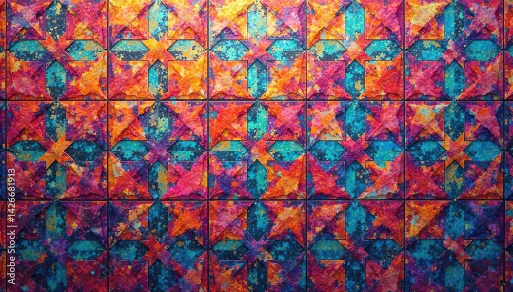Geometric tessellated tile design, endlessly repeating , tessellation, texture Geometric tessellated tile design, endlessly repeating , tessellation, texture