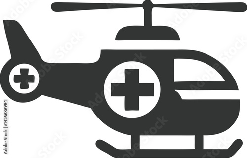 Helicopter, Air Ambulance Icon
