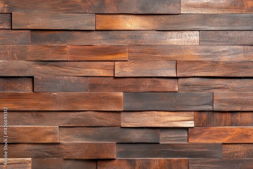 Naklejka premium Rustic Dark Brown and Reddish Brown Wood Wall Texture