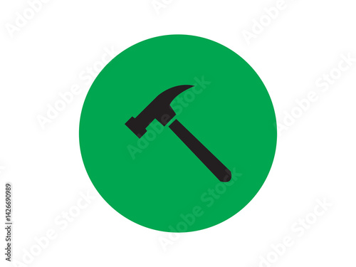 Hammer icon and design 
