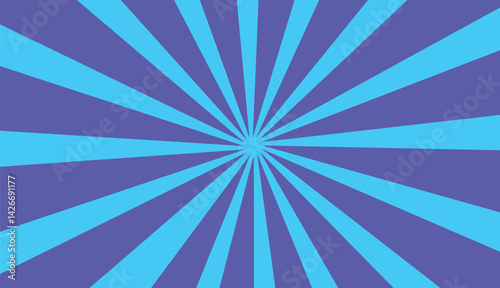 Blue comic star burst textured background