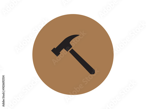 Hammer icon and design 