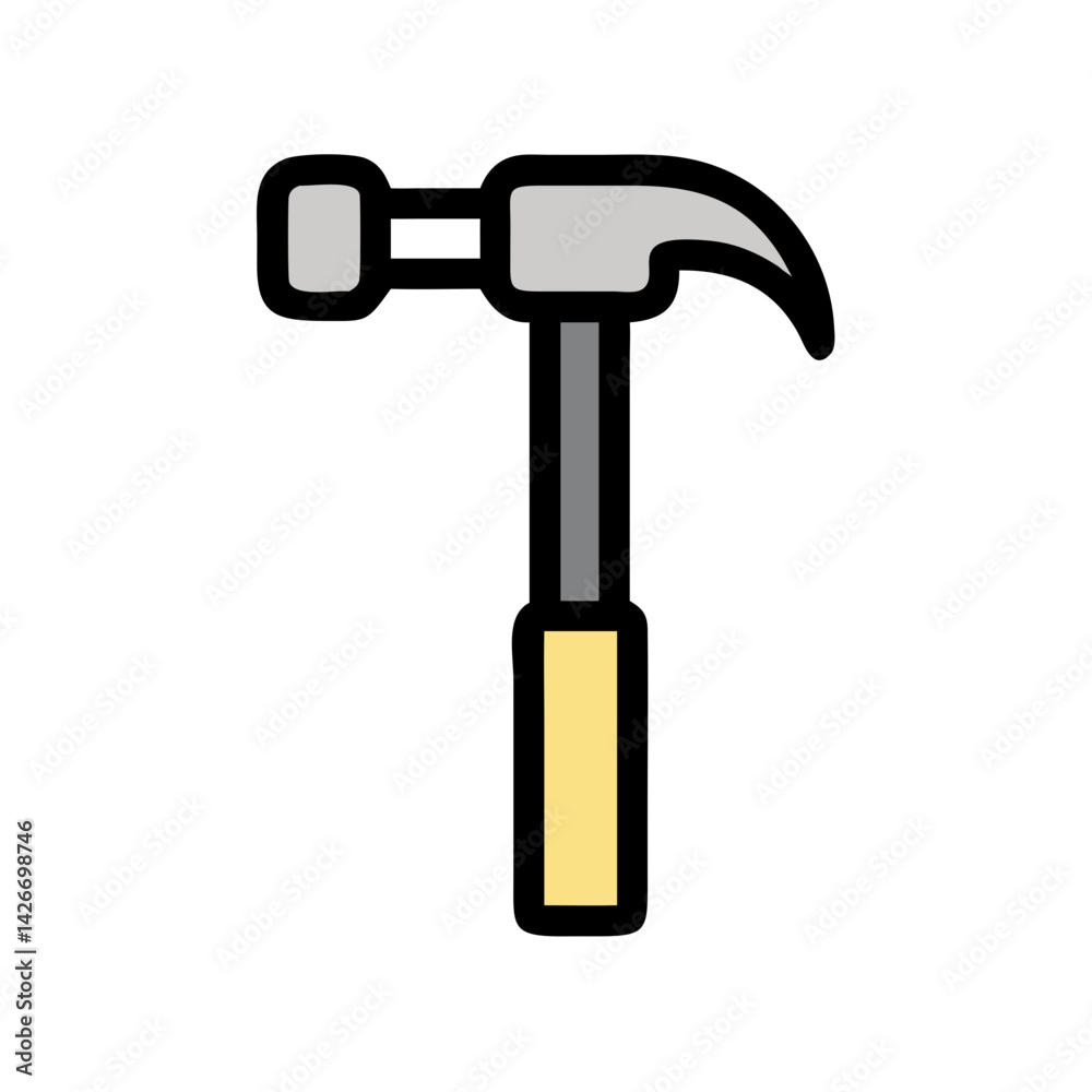 Claw Hammer Tool Icon Design Claw Hammer Tool Icon Design