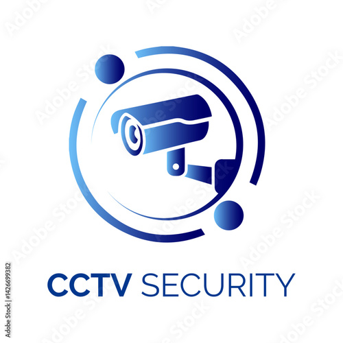 CCTV Security Emblem Logo: Capturing security and surveillance, this emblem is a modern design that encapsulates safety and protection.
