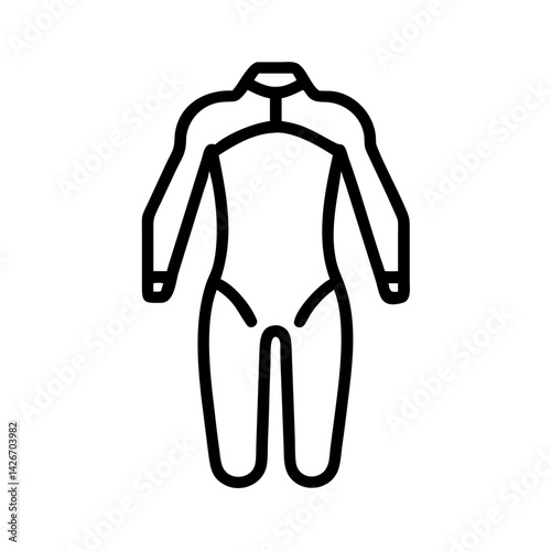 Diving Wetsuit Outfit Icon Design