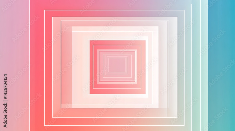 Pastel Square Tunnel Abstract. Pastel Square Tunnel Abstract.