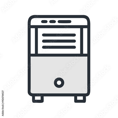 Electric Dehumidifier Unit for Air Control Icon Design