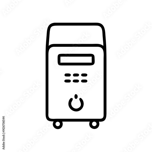 Electric Dehumidifier Unit for Air Control Icon Design
