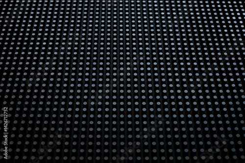 Wallpaper Mural Pattern of Circular, Dark Perforated Texture, Abstract Dot Grid Background ,Dot Pattern wallpaper, Darkness and Light . Torontodigital.ca