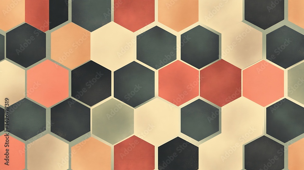 Abstract Hexagon Pattern Background. Abstract Hexagon Pattern Background.