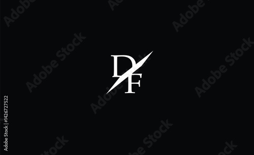 DF, D F, abstract, letters, logo, monogram, style, symbols, ambitions, icons, 
