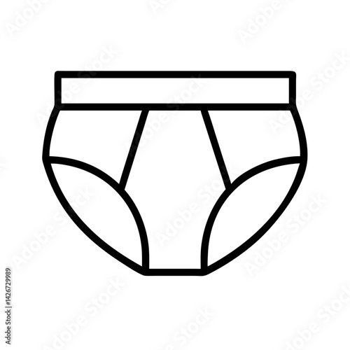 briefs clothing dresses line drawn outline vector art - illustration of briefs fashion clothes isolated transparent background