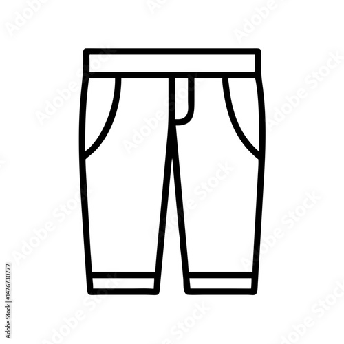 chinos clothing dresses line drawn outline vector art - illustration of chinos fashion clothes isolated transparent background