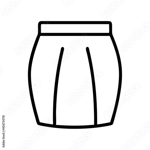 pencil skirt clothing dresses line drawn outline vector art - illustration of pencil skirt fashion clothes isolated transparent background