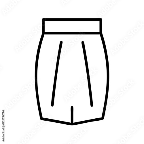 pencil skirt clothing dresses line drawn outline vector art - illustration of pencil skirt fashion clothes isolated transparent background