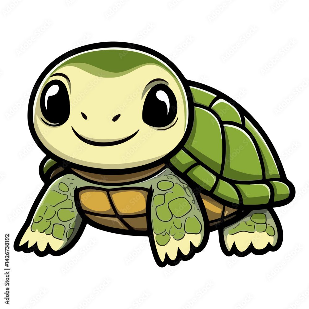 Fototapeta premium turtle, reptile, vector, transparent background